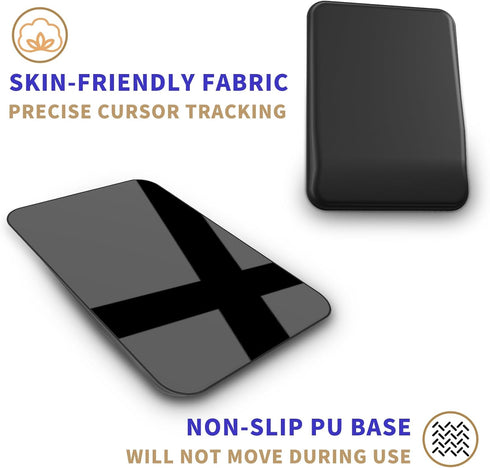 Ergonomic Mouse Pad with Wrist Rest, Mouse Pad with Wrist Support, Memory Foam Mousepad wrist rest with Non-Slip PU Base for Laptop and Computer D...