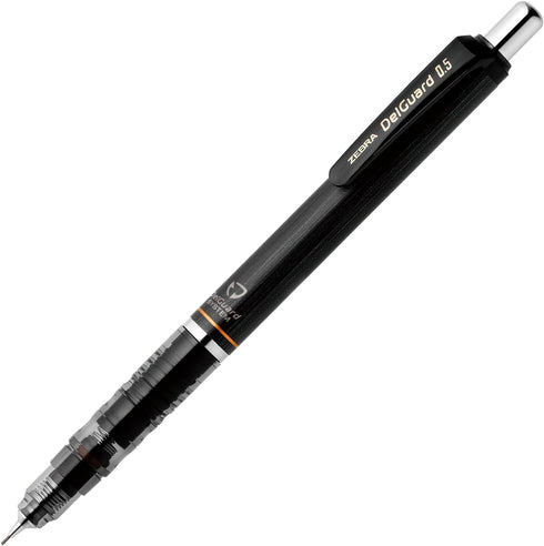 Zebra DelGuard 0.5mm Lead Mechanical Pencil, Black Body (P-MA85-BK)...