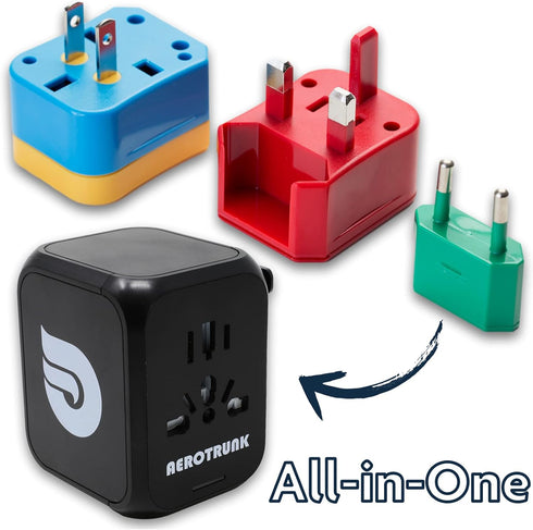 Universal Travel Adapter Wall Charger - More than 150 Countries - 4 USB Ports...