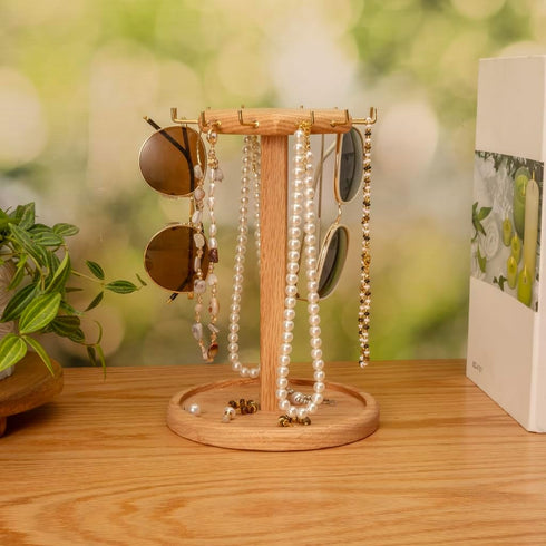 Sunglasses Organizer Wood Eyeglass Holder Stand Multiple Sunglass Display Stand Rack for 12 Pairs Eyeglasses Eyewear Organizer for Table Desk Coun...