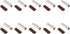 10 pcs 2 AWG 2 Gauge Butt Splice Connector Pure Copper Tin Coated Marine Grade Uninsulated - by WindyNation...