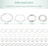 Uniclife 6 mm Silver Jump Rings for Jewelry Making Open Single Loops Mini Ring Connectors for Keychains and Necklace Repair (1000 PCS)...