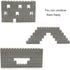 192PCS Masonry Walls Gray Building Bricks Loot Pieces Accessories Brick Bazaar Compatible Classic Creative Toy (Light Gray)...