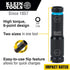 Klein Tools 66077 Impact Driver Flip Socket, 7/16- and 3/8-Inch Sizes, Use with Klein Tools Compact Impact Wrenches BAT20CW, BAT20CW1...