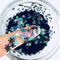 Snowflake Confetti Glitter Laser Sequins for DIY Crafts, Nail Art Decoration, Party Decoration - 6mm, 10g, Holographic Black...