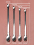 4 Pieces Stainless Steel Micro Lab Scoop Spoon Long Handle Micro Laboratory Sampling Scoop Thickened Double-Headed Micro Lab Scoop Reagent Samplin...