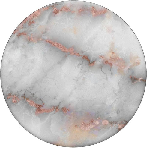 White & Rose Gold Marble PopSockets PopGrip: Swappable Grip for Phones & Tablets PopSockets Adhesive PopGrip...