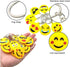 64 Pack Mini Emoticon Keychain Plush(16 expressions), Cute Keychain, Party Favors for Kids, Keychains, Valentine's Day Gifts/ Birthday Party Suppl...
