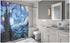Van Gogh Starry Night Shower Curtain Polyester Fabric Shower Curtain Bathroom Sets Decor with Hooks 72 X 72 Inches...
