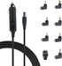 12V 2A Car Charger, Universal DC 5.5x2.1mm Charger Adapter with 8 Connector Tips for DVD Player, GPS, Bluetooth Speakers, Piano Keyboard, External...