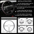 Microfiber Leather Steering Wheel Cover Anti-Slip Matte Finish Auto Car Wheel Cover Universal 15 Inch Wheel Cover for Car Embossing Pattern (Pink ...