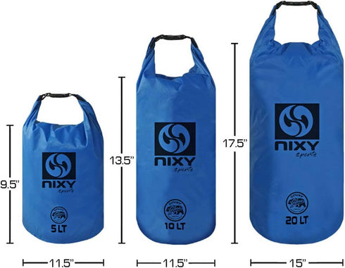 NIXY Waterproof Dry Bag Dry Sack Ultralight 5L/10L/20L, Keep Gear Dry for Paddle boarding, Kayaking, Backpacking, Camping, Boating, Swimming, Outd...