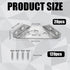 20pcs Corner Bracket, Stainless Steel Furniture Corner Connectors with 120 Iron Screws Furniture Triangle Support Frame Corner Fastener Brace Angl...