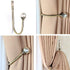 Coolnice 2 Pack Curtain Holdbacks Wall Mounted Curtain Tiebacks Hooks Plastic Pearl U Shape Curtain Tiebacks with Screws Curtain Ties for Home Off...