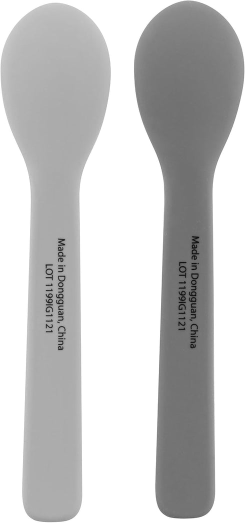 Stephen Joseph Silicone Baby Spoons, One size, Space...