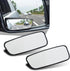 2 PCS Car Rearview Mirror, Waterproof HD Glass Adjustable Vehicle Reversing Auxiliary Mirror with Curved Mount, Universal Rectangular Blind Spot M...