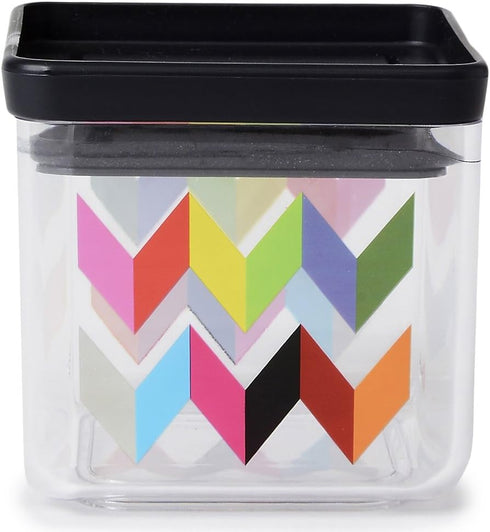 French Bull Ziggy Plastic BPA Free Leak-Proof Cereal and Dry Food Storage Container with Lid-Pantry, Kitchen, Snacks, Airtight, Stackable, Organiz...