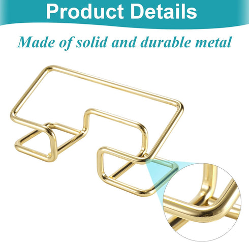 Business Card Holder for Desk, Business Card Holder Display Stand, Modern Business Card Organizer, Desktop Business Card Holders, 1 Pack, Gold...