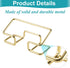 Business Card Holder for Desk, Business Card Holder Display Stand, Modern Business Card Organizer, Desktop Business Card Holders, 1 Pack, Gold...