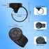 Bluetooth Helmet Earphone Remote - Controls Music, Voice Assistants, Calls, and More - Long Battery Life - Waterproof - Compatible with Android an...