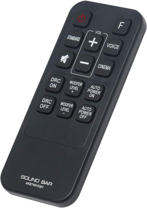 New AKB74815301 Replacement Remote Control fit for LG Sound Bar Soundbar LAS454B S55A3-D SH3K SJ4Y SPH4B-W S45A1-D LAS453B SH3B SPH3B-W LAS485B S5...
