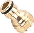 MroMax Brass Faucet Tap Quick Connector G1/2 Female Thread Hose Pipe Socket Adapter Fitting for Garden Irrigation System 1Pcs...
