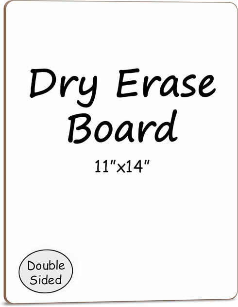 Scribbledo White Board Dry Erase Board 11"x14” Mini Double Sided Personal Whiteboard Board Dry Erase Lapboard Handheld Personal White Boards for S...