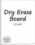 Scribbledo White Board Dry Erase Board 11"x14” Mini Double Sided Personal Whiteboard Board Dry Erase Lapboard Handheld Personal White Boards for S...