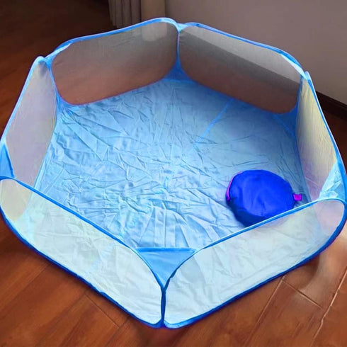 LUOZZY Animal Baby Playpen Foldable Safe Fence Anti-Slip Bases Baby Playard Breathable Pet Playpen Indoor Outdoor Yard Fence for Kitten Puppy Bunn...