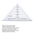 Triangle Quilting Ruler, Easy Diagonal Sets Ruler Laser Cut Acrylic Ruler Easy Precision Cutting Ruler for Quilting Sewing and Crafts...