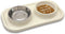 BNOSDM Slow Feeder Dog Cat Bowls, Stainless Steel with Silicone Mat Dog Food and Water Bowls Set, Pet Feeder to Slow Down Eating for Cats, Small D...