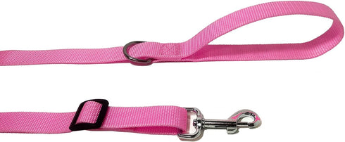 6FT/ 10FT Adjustable Dog Leash, Nylon Dog Leashes for Medium Large Dogs (6FT, Pink)...