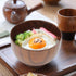 Solid Wood Bowl Acacia Wave Serving Bowl Handmade Storage Natural Root Wood Crafts Bowl Food Container Tableware for Fruits Salads Noodles Rice Di...