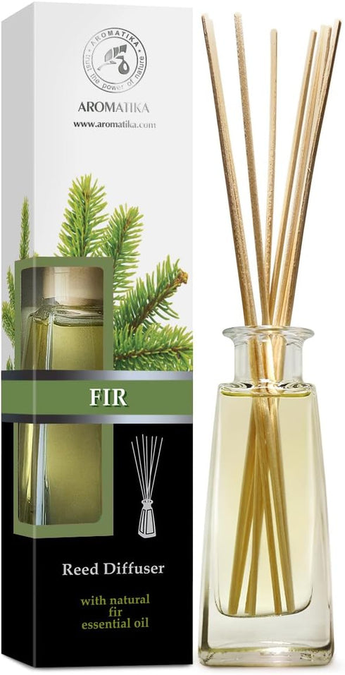 Pine Reed Diffuser 3.4 Fl Oz - Fresh & Long Lasting Coniferous Aroma - Pine Scented Diffuser - Home - Gift Set for Aromatherapy - Great Room Air F...