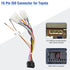 16Pin ISO Android Radio Stereo Wiring Harness with Butt Connector Reverse SWC Cable Replacement for Select Toyota and Subaru Car Audio Adapter......