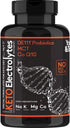 120 MCT Keto Electrolytes Pills | 150 mg Magnesium Probiotics Co Q 10 | Potassium Sodium Chloride Calcium Zinc & D3 Vitamin | Premium Grade Salt S...