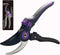 8.46" Bypass Pruning Shears Teflon Coating Blade Hand Size Adjustment Garden Hand Pruner Internal Spring Heavy Duty Anvil Effort-saving Ergonomica...