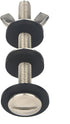Universal Toilet Tank to Bowl Gasket & Tank to Bowl Bolts, 2 Kind Gasket and 4 Pieces 5/16 * 3.15 Inch Toilet Tank Bolts, Fit Most 2-Inch and 3-In...
