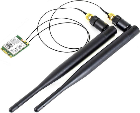 Wireless-AC8265 Dual Mode AC8265 Wireless NIC Module for Jetson Nano Developer Kit M.2 NGFF Support 2.4GHz / 5GHz 300Mbps / 867Mbps Dual Band WiFi...