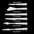 Plastic Spatula Palette Knives Set 60Pcs(10 Pack), KELIFANG Painting Knife for Mixing Spreading Scratching Layering Colors, Thin and Flexible Art ...