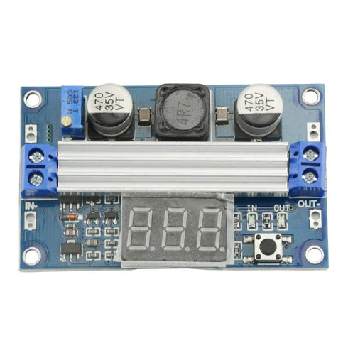 XINGYHENG DC-DC High Power Adjustable Booster Regulator Module Input 3.0~35V to Output 3.5~35V 100W with Digital Display Voltmeter Voltage Power S...