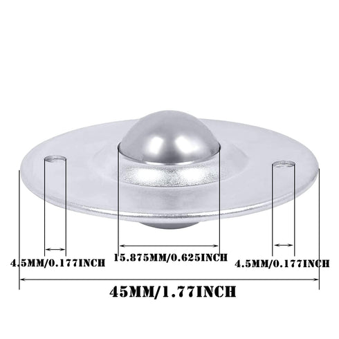 4PCS Caster Wheels,Mini Swivel Wheels,Stainless Steel Universal Wheel,360 Degree Rotation for Furniture...