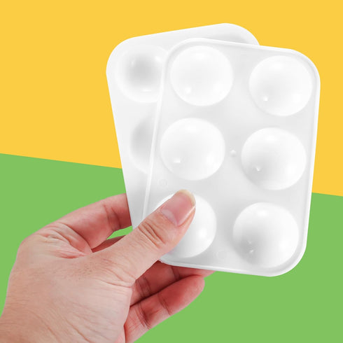 10 Pcs Plastic Paint Tray Palettes, Paint Tray Palettes for Painting Tray, Rectangular White Paint Palette Tray,Watercolor Oil Paints Acrylic Pale...