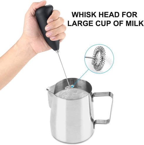 Onwon Handheld Milk Frother Electric Foam Maker, Battery Operated Mixer Whisk Milk Frother for Coffee, Latte, Cappuccino, Hot Chocolate and Milk...