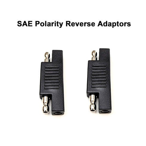 4PCs 10 AWG SAE Connector to Bare Wire Pigtail Pure Copper Cable with Dust Caps and 2PCs RP Adapters for Quick Connect Motorcyclist Solar Panel Ba...