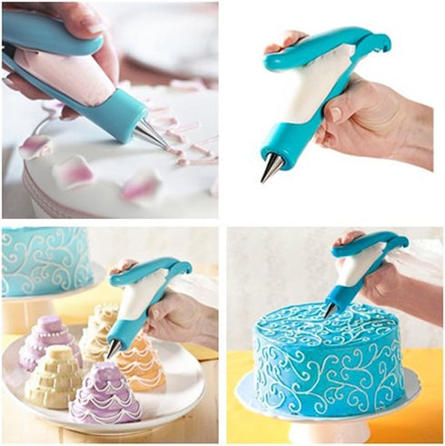 Yakamoz Pastry DIY Cake Decorating Pen Icing Piping Tips Nozzles Bag Sugar Craft Fondant Cake Deco Tool Kit...