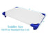 American Baby Company Preschool Bundle Set, a 23" x 40" Daycare/Preschool Cot Sheet and a 36" x 48" Toddler Blanket, White, for Boys and Girls...