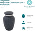 Graystone Keepsake Cremation Urn for Ashes, Aluminum, Gray Urn, Keepsake Sized Cremation Urn, 3 Inches High...