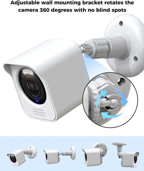All-New Wyze Cam V4 Camera Surveillance Mount, compatible with Wyze Cam V4 ONLY Weatherproof Protective Housing and 360 Degree Adjustable Mount (W...