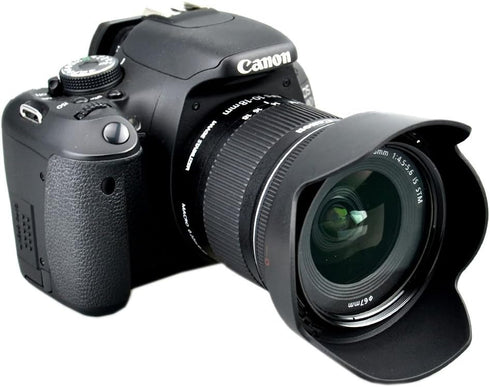 JJC LH-73C Lens Hood Shade for Canon EF-S 10-18mm f/4.5-5.6 is STM Lens Replaces EW-73C (Black)...